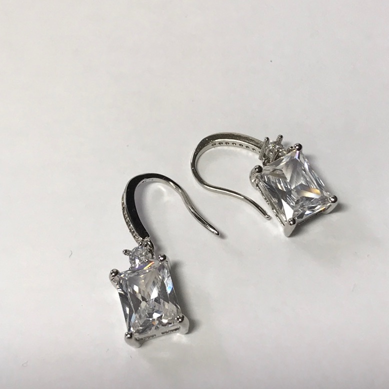 Rectangle Shaped Dangle Earrings